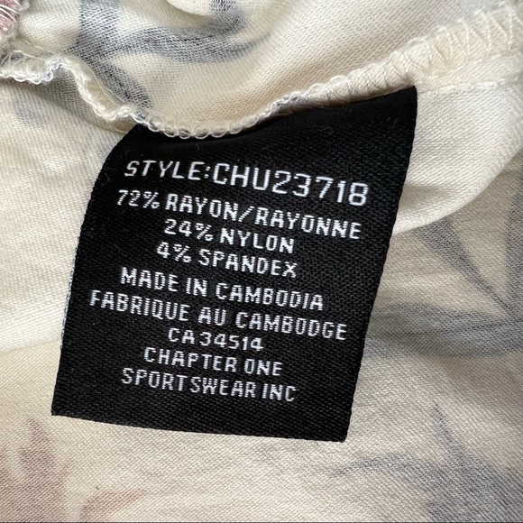 Rayon Blend Stretchy flowery pants (XS) - Picture 5 of 6